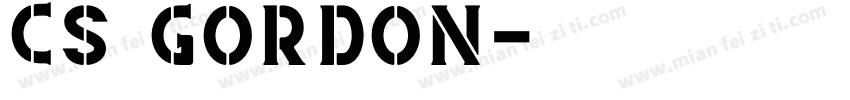CS Gordon字体转换